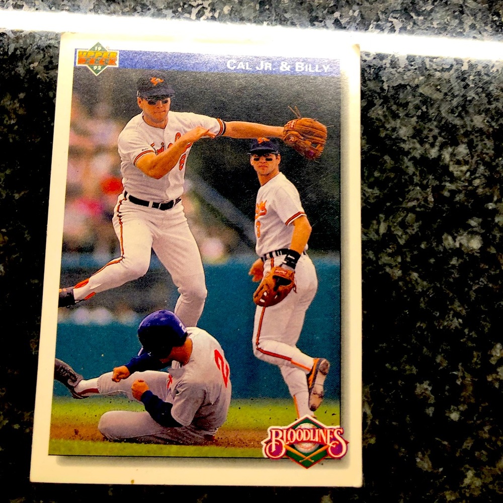 Cal and Billy Ripkin Rare Bloodlines Upper Deck 1992 #82 baseball card!!